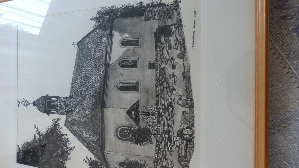 obrazek grafika z kapliczką