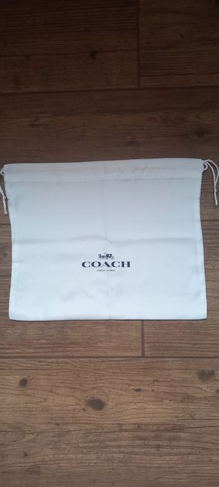 COACH VINTAGE oryginalna skóra płótno logowane torebka shopper kuferek