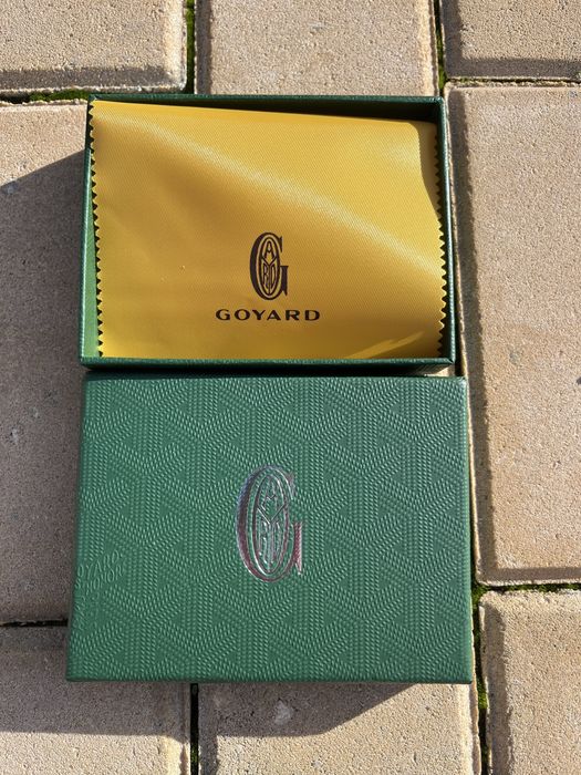 Porta cartões goyard verde