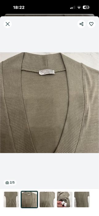 Brunello cucinelli кашемір 100%стан новоі речі