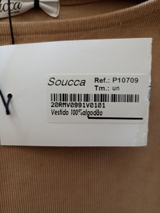 Vestido bombazine bege TU