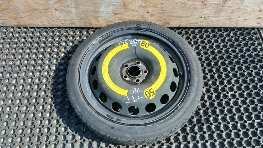 Vw Audi Tt Koło Dojazdowe 125/70/18 5X100 Et38