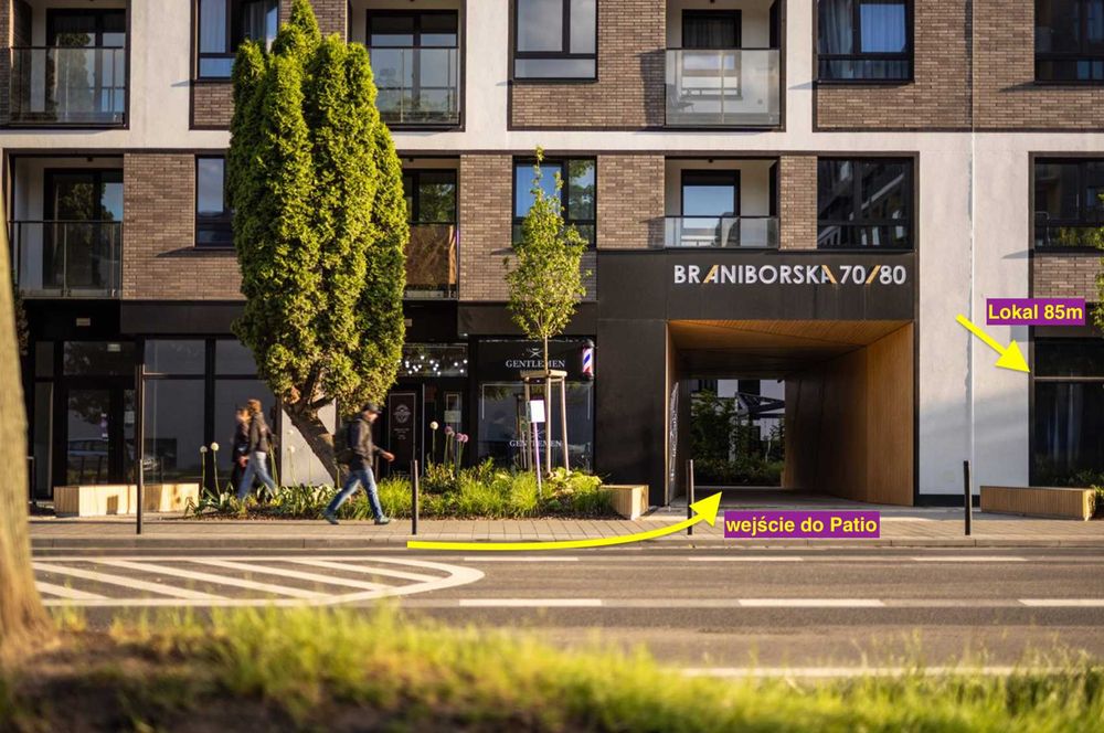 85 metrów/Lokal do wynajęcia/ super lokalizacja ul. Braniborska 80