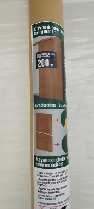 Porta de correr branca 200x0,80