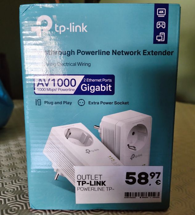 Kit Adaptador Powerline TP-Link TL-PA7027P KIT AV1000