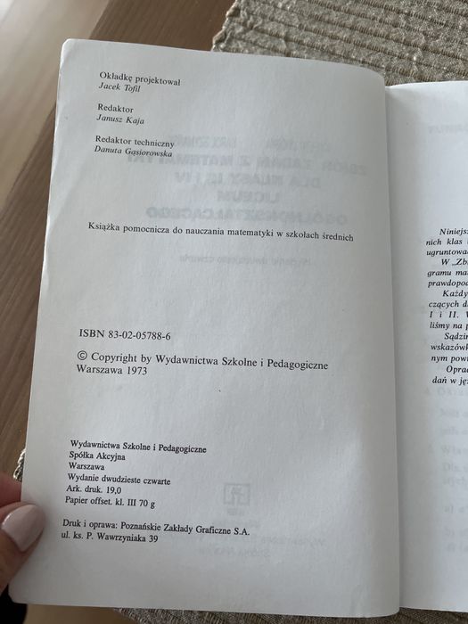 Zbiór zadań z matematyki