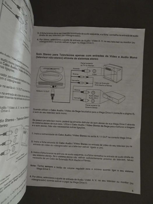 Manual de instruções Sega Mega Drive II