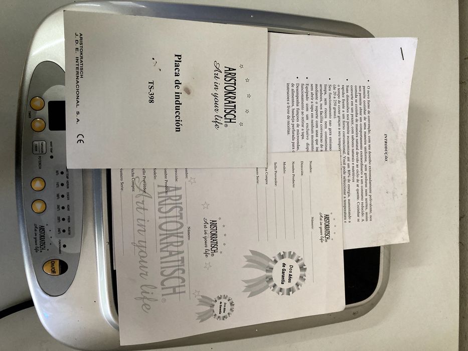 Placa de indução portátil Aristokratisch