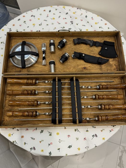 Подарунковий набір для шашлику, 8 шампурів