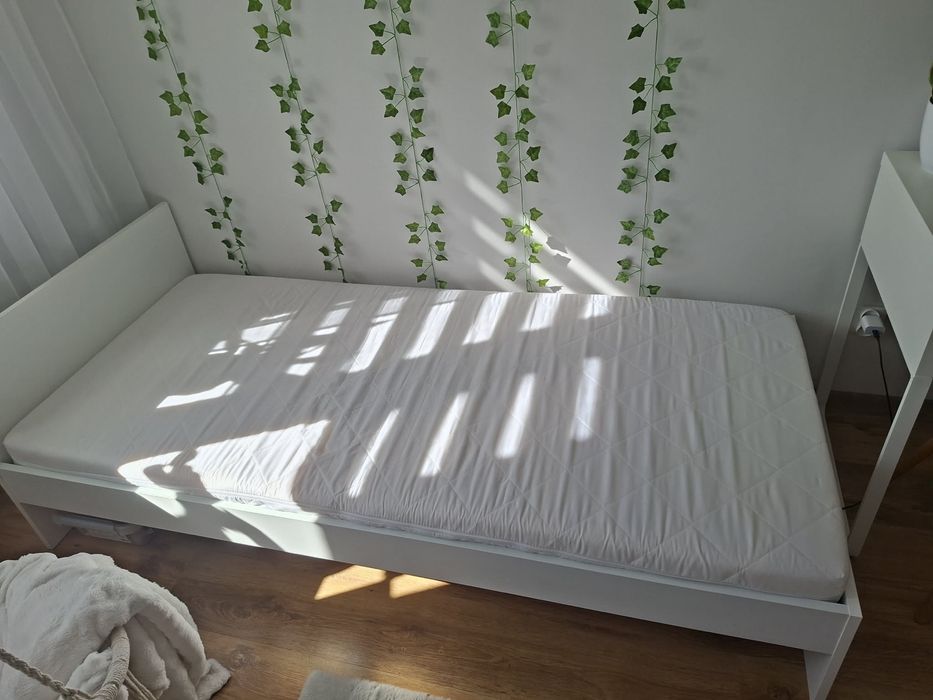 Łóżko 80x120 płyta laminowana biala