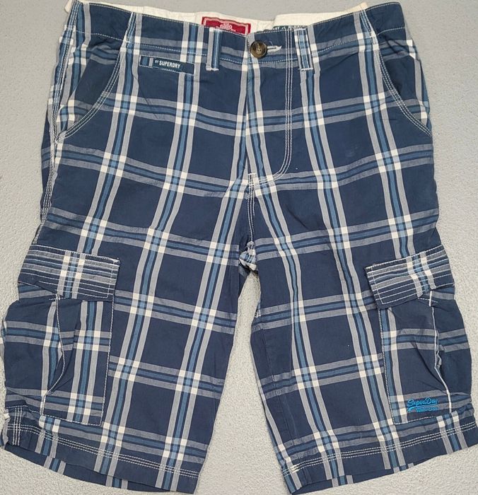 Wr) SUPERDRY oryginalne spodenki typu bojówki Roz.M
