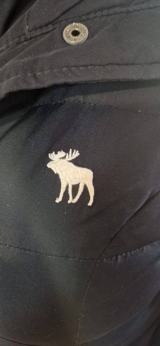 Kurtka puchowa Abercrombie granat M