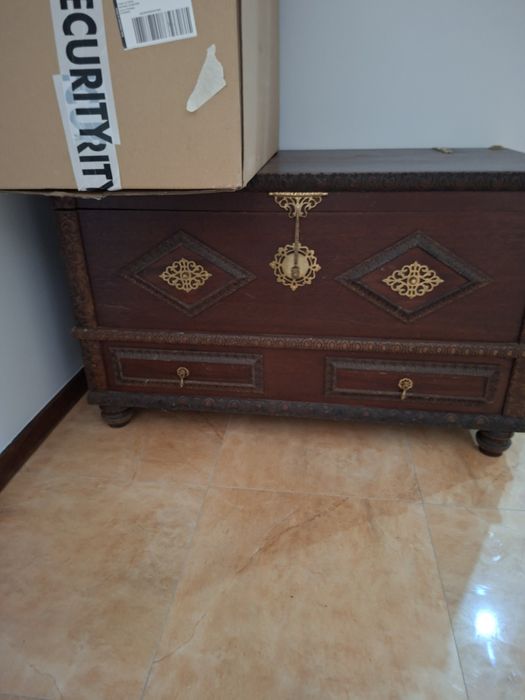 Arca Baú Antigo Bom Estado