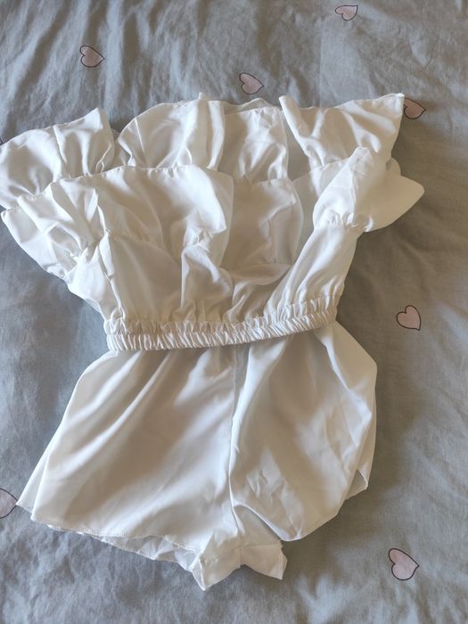 Біла спідниця шорти