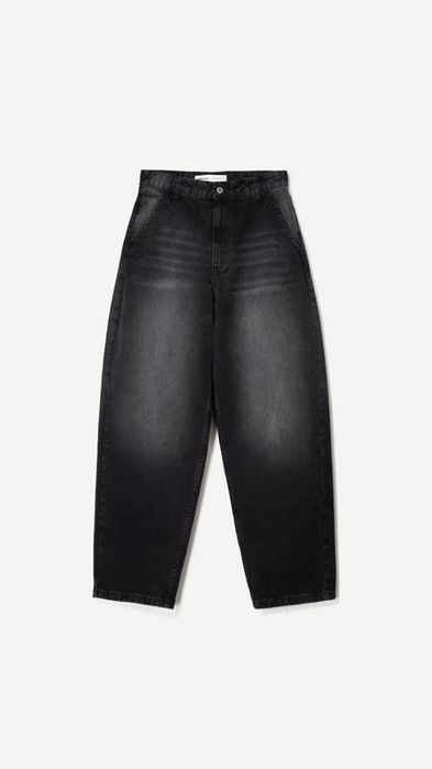 Джинси bershka широкі чорні