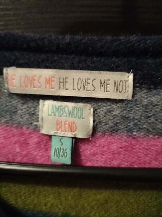 sweter lambswool wełna