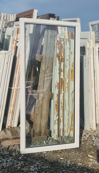 OKNA KacprzaK Witryna 77x161 FIX Używany PCV Białe Lider Okna OLX