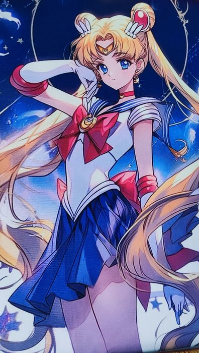 Sailor Moon - obraz plakat na płótnie 30x45.