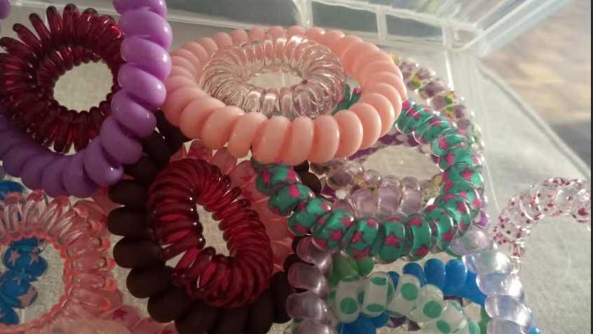 CONJ. ELASTICOS CABELO, Várias cores lindas, Novos!!!