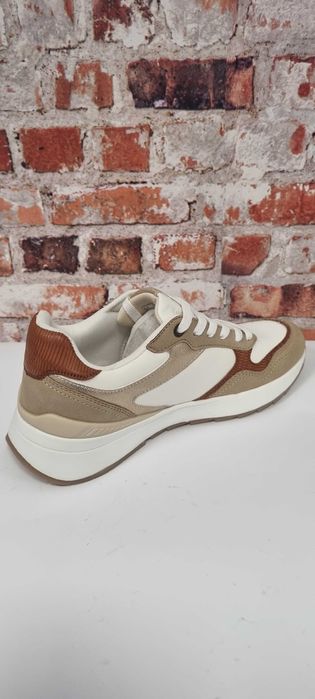 Sneakersy WRANGLER PEARL 40 półbuty sportowe damskie beżowe