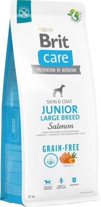 Корм для собак Brit Care Dog Grain-free Junior Large 12кг В НАЯВНОСТІ