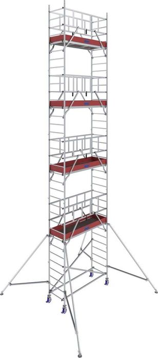 Rusztowanie jezdne KRAUSE PROTEC 1000 - 2,0 x 0,70 m,  wysokośc robocza 10,20 m lekkie aluminiowe, rusztowanie przejezdne,  okazja, tanio