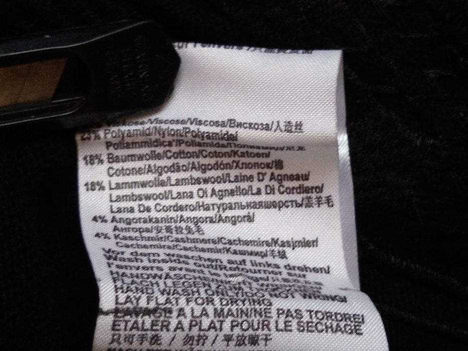 Szwedzki elegancki sweterek/bolerko, 18% Wełna 4% Angora 4% Kaszmir, L