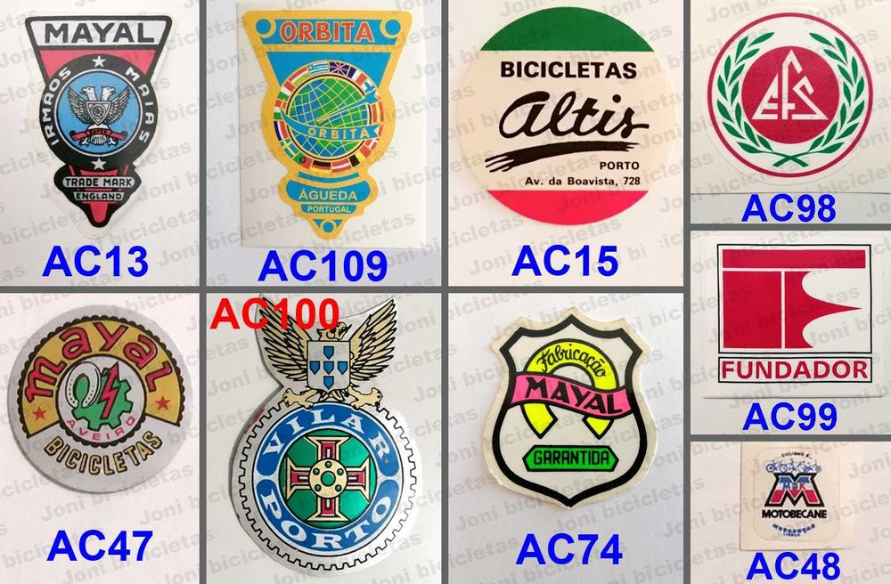 Autocolantes de bicicleta e mota