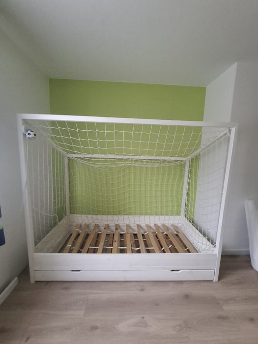 Łóżko rozkładane, bramka piłkarska 90x200