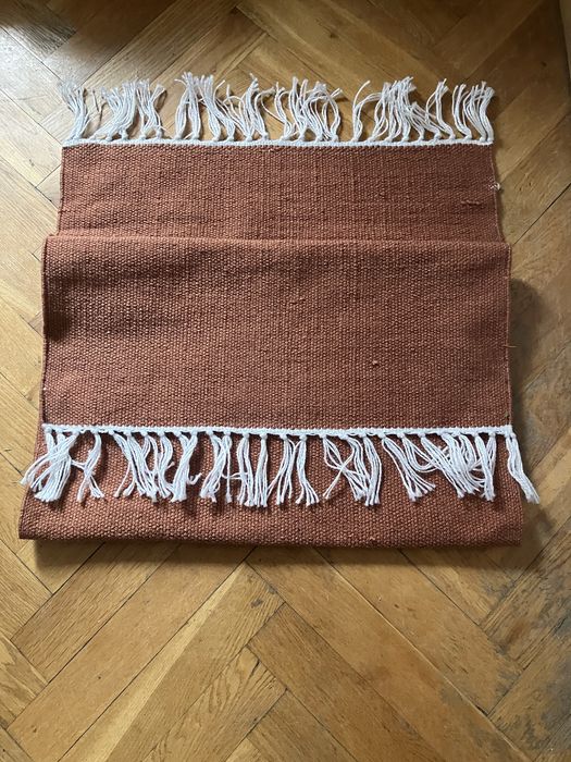 Dywanik, chodnik brazowy fredzle 120x60 cm nowy