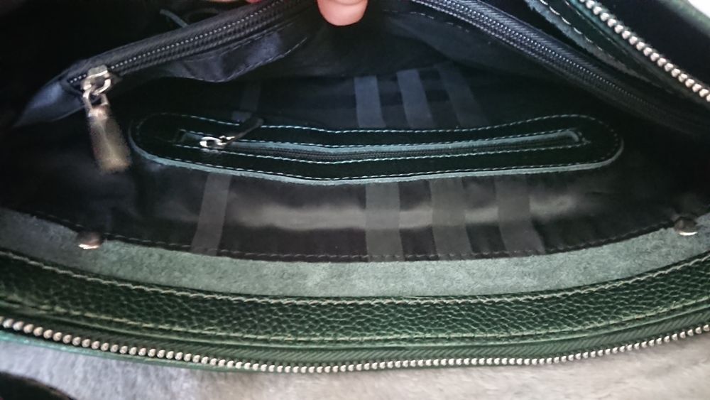 Шикарная вместительная сумка из натуральной кожы