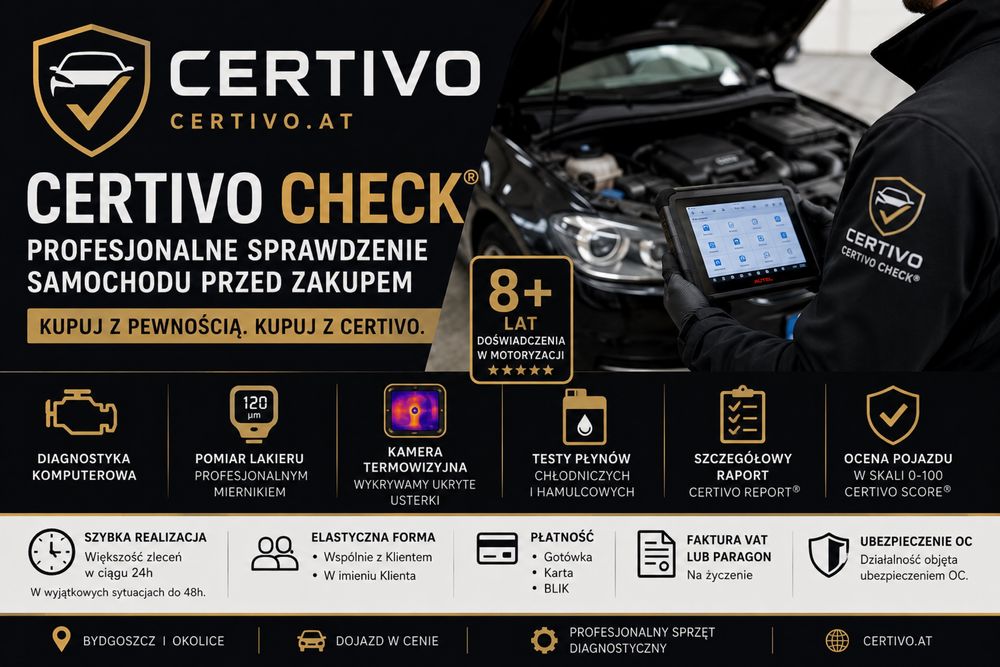 CERTIVO.AT Profesjonalne sprawdzenie samochodu przed zakupem