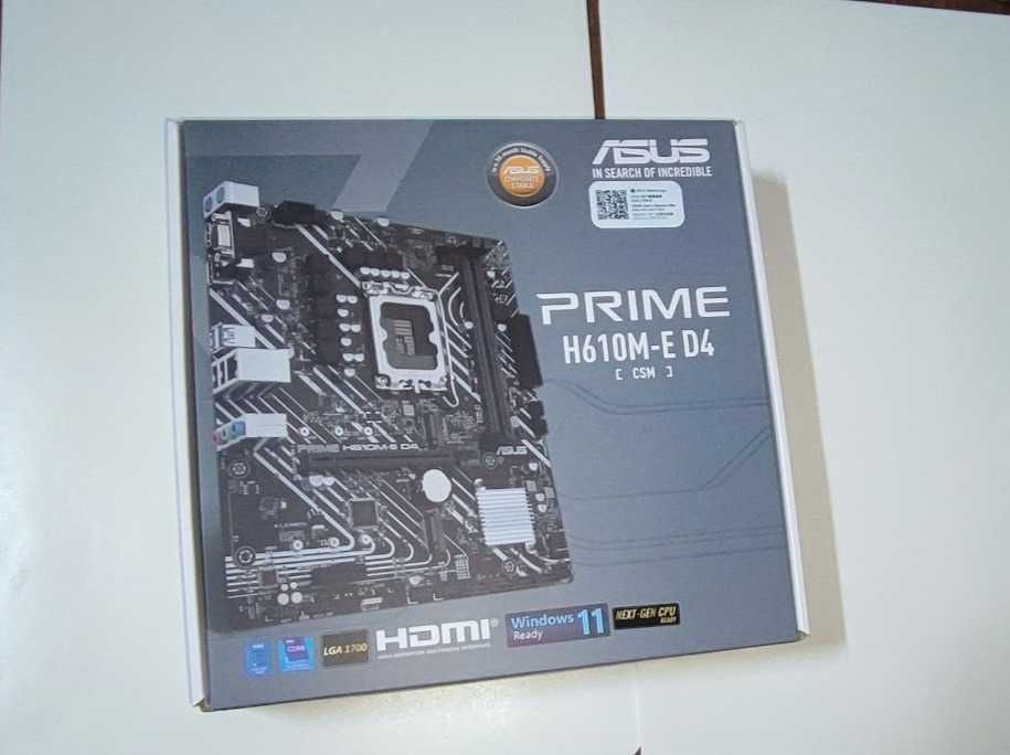Motherboard ASUS PRIME H610M-E D4 — Como Nova (ainda em garantia)