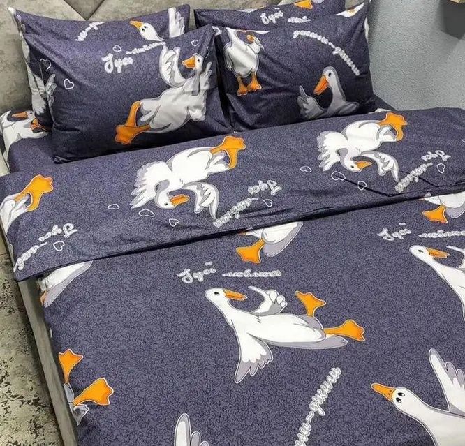 Дитячі постільні комплекти Гуси, 1,5 сп, 2 сп, Євро