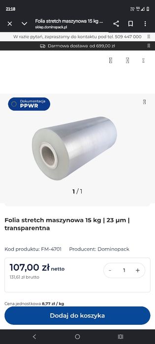 Stretch przezroczysty