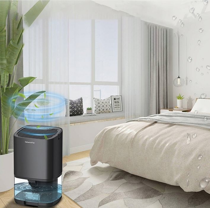 Elektryczny Osuszacz Powietrza Domowy Cichy 1000Ml Black