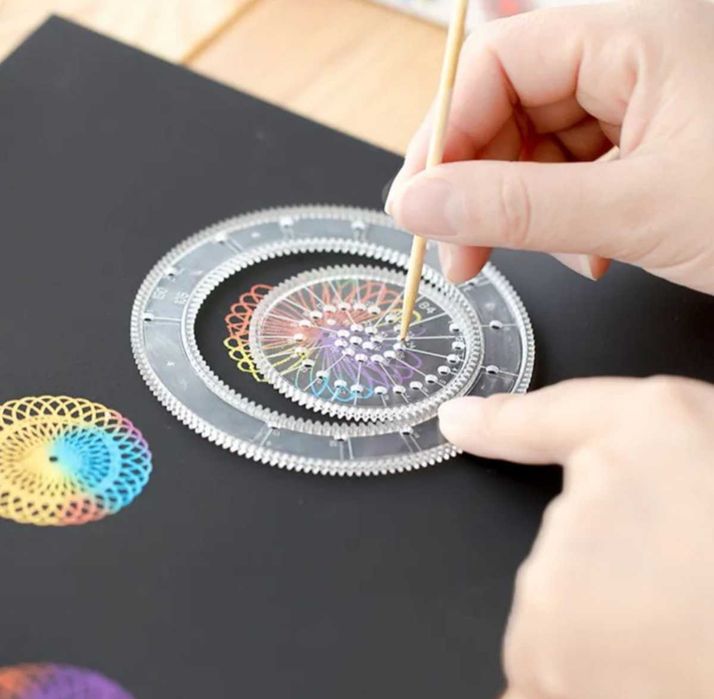 Спирограф, набор для творчества, , развивающаярисование детская игрушк