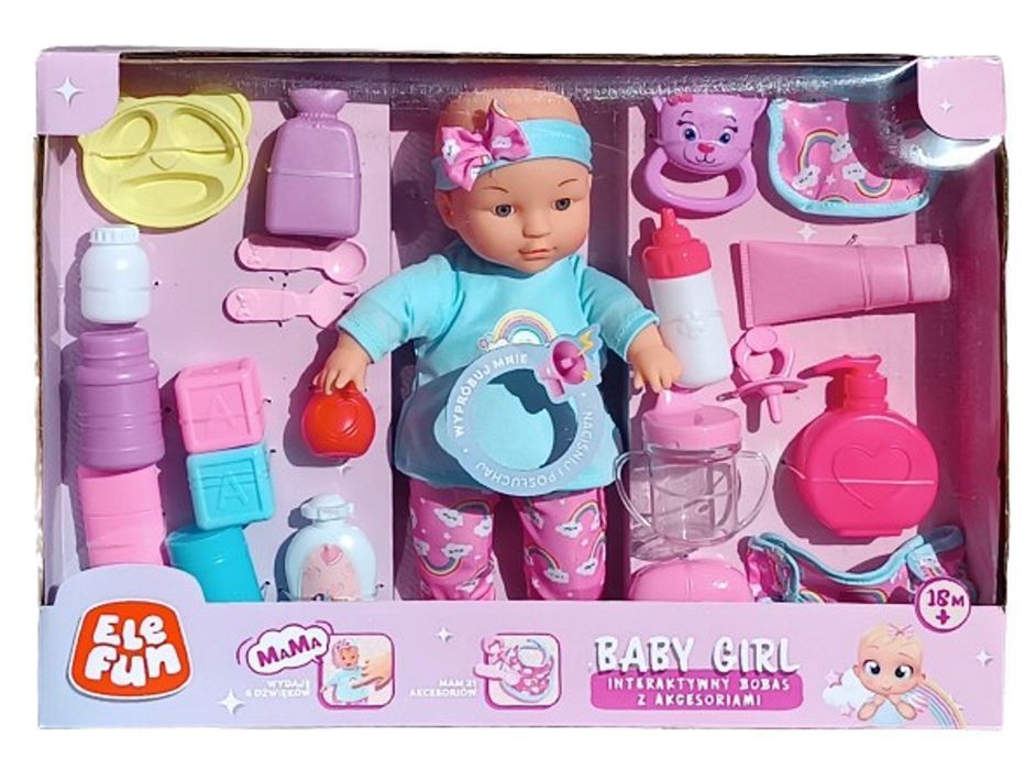 Interaktywna lalka - Bobas akcesoriami