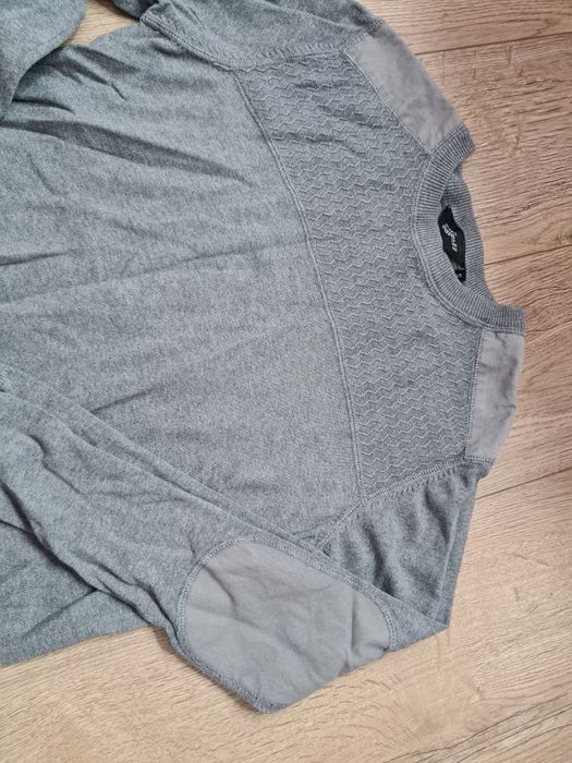 Męski elegancki cienki sweter sweterek S zawsze modny