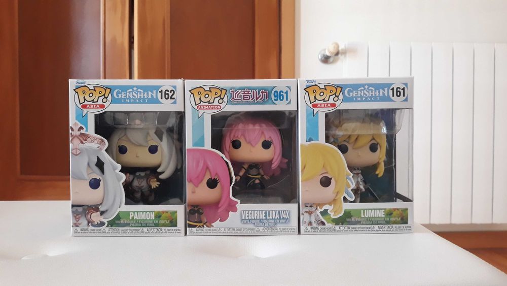 Funko Pops: VOCALOID e Genshin Impact [Pack] + Demon Slayer