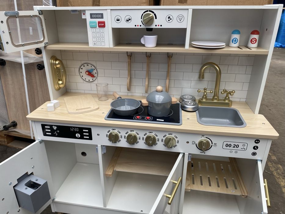 Кухня іграшкова деревянна велика з аксесуарами кухня детская