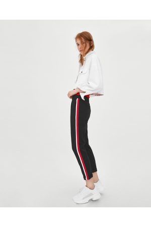 Spodnie Zara jogger z lampasami XS