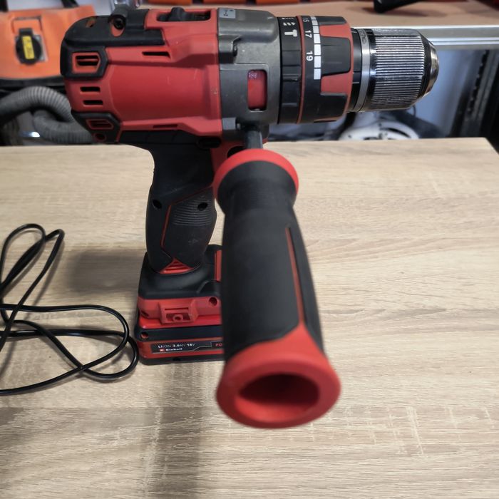 Wiertarko-wkrętarka udarowa Einhell TE-CD 18 Li BL Solo cały zestaw.