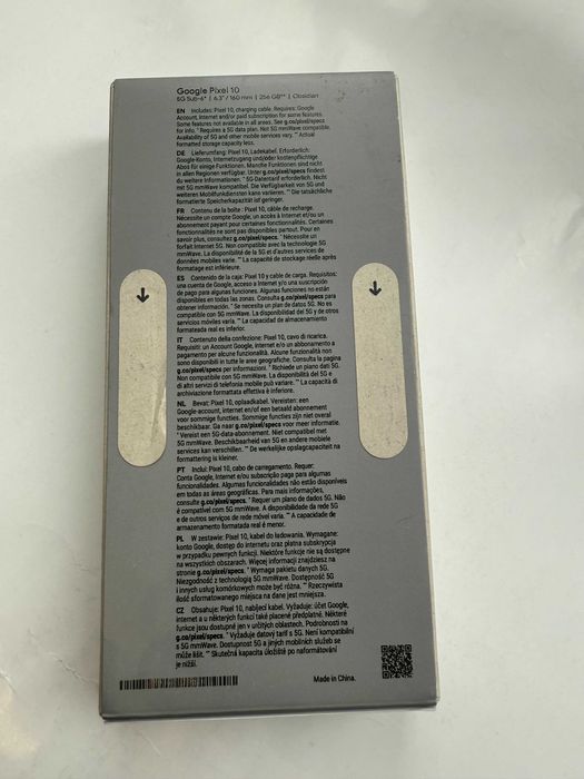 Google Pixel 10, 256 GB, Obsidian