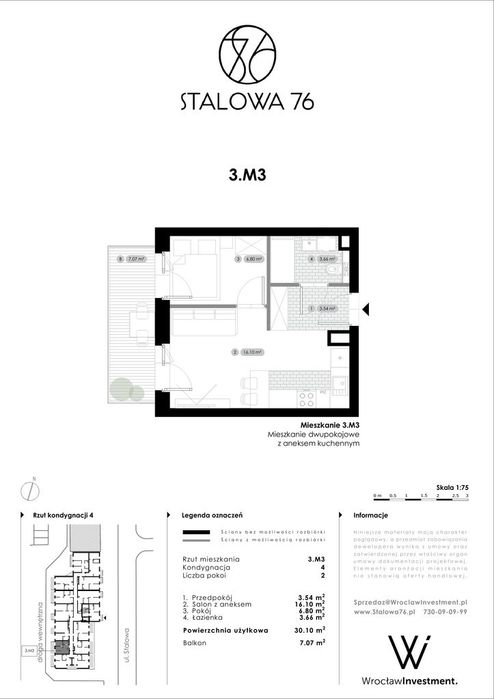 3.M3 słoneczny taras balkonowy w standardzie