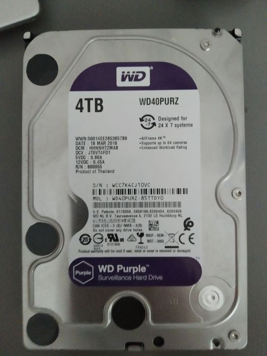 Hdd 4 , 2, 1 TB western digital