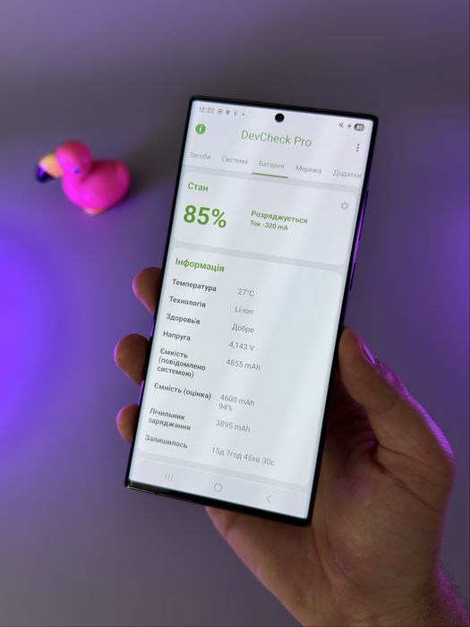 Samsung galaxy s22 ultra 128gb 94% батарея США, без ремонтів