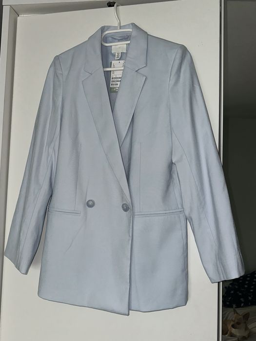Nowa piękna jasnoniebieska marynarka H&M