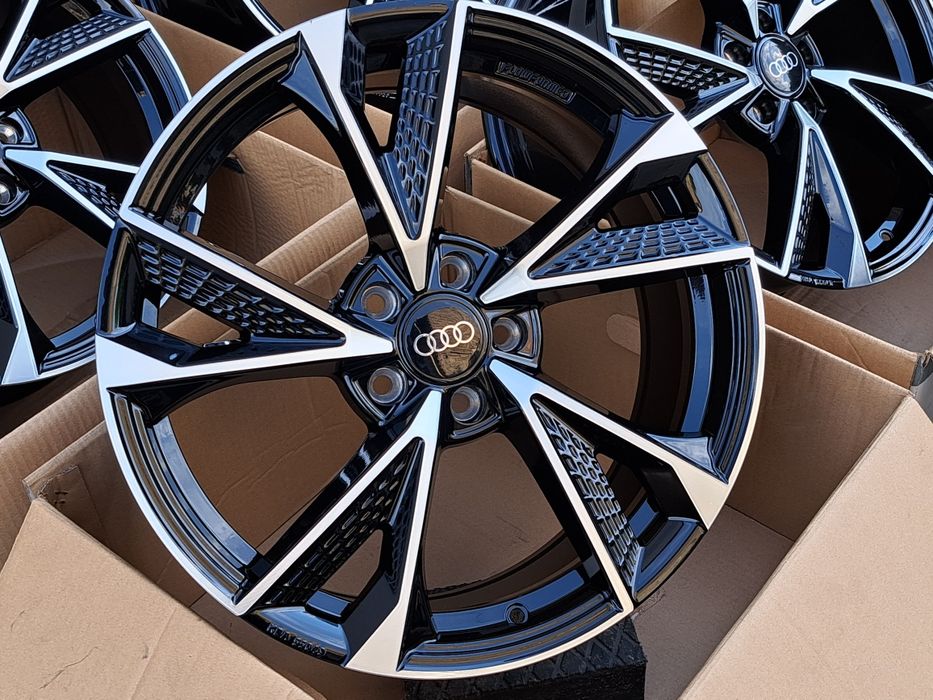 Alufelgi NOWE 18 AUDI 5x112 A3 A4 B7 B8 B9 A6 C6 C7 C8 Q3 CZARNE RS6