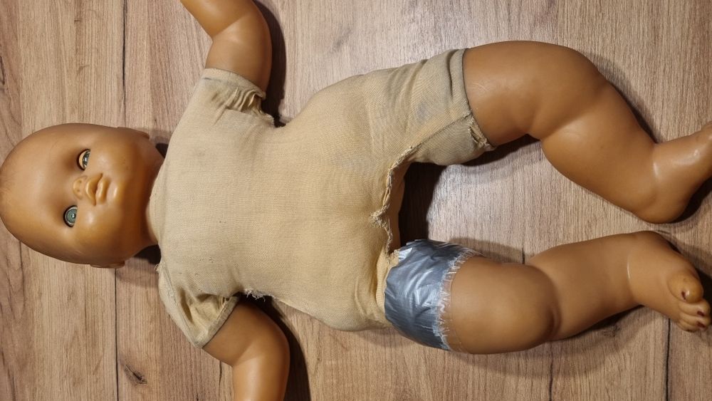 Lalka bobas PRL, Vintage, stara lalka 38 lat